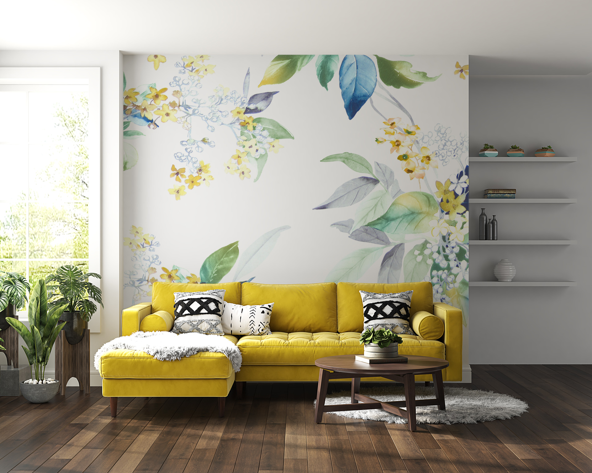 Fotopast Jemné bílé květiny