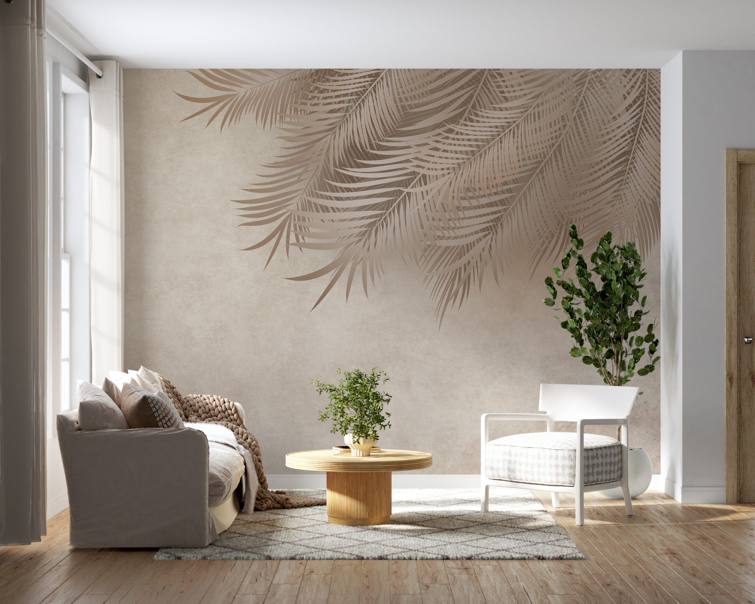 Nástěnná malba Dlouhé palmové listy