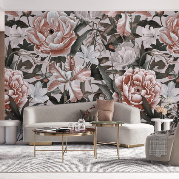 Nástěnná malba Velké květiny