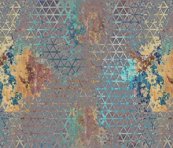 Nástěnná malba Dvě skvrny na trojúhelnících