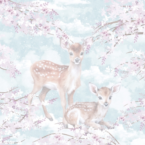 Nástěnná malba Dva jeleni