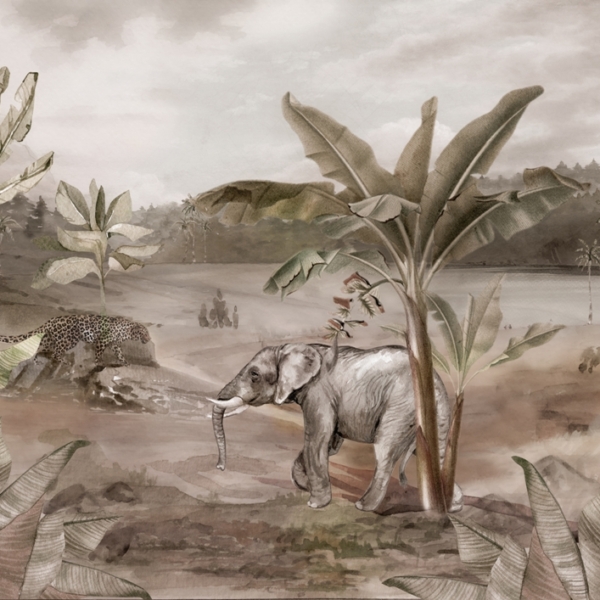 Nástěnná malba Divoká Afrika