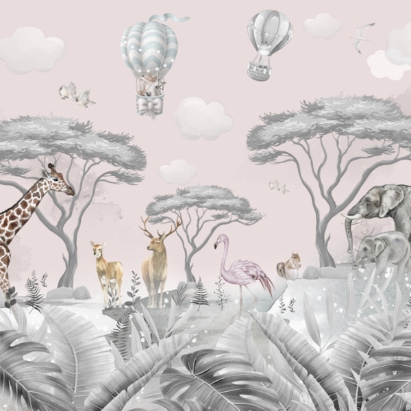 Fototapeta Divoká zvířata pro děti