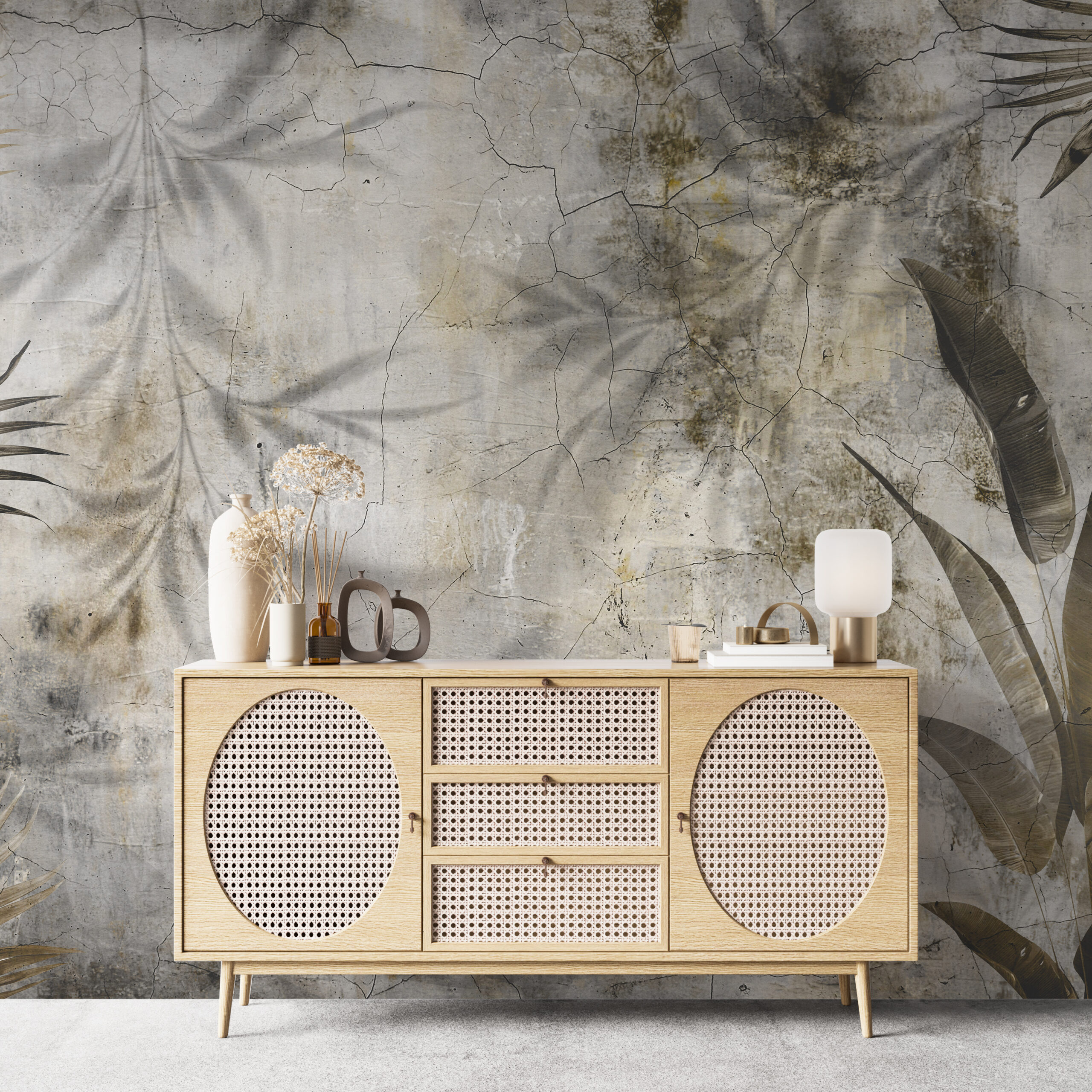 Nástěnná malba džungle na zdi