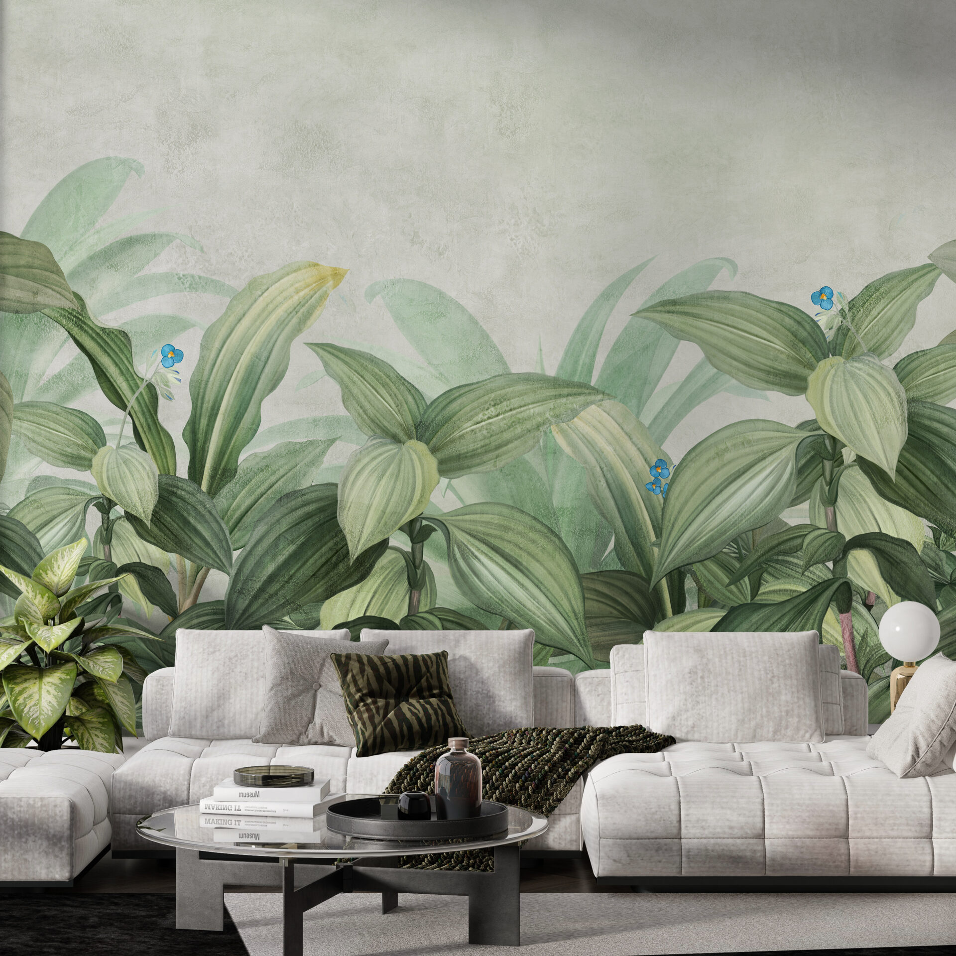 Nástěnná malba Exotická tráva