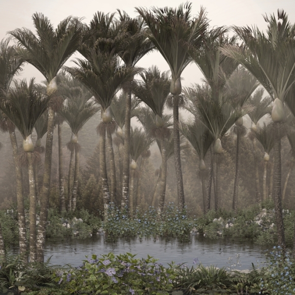 Nástěnná malba Exotické jezero