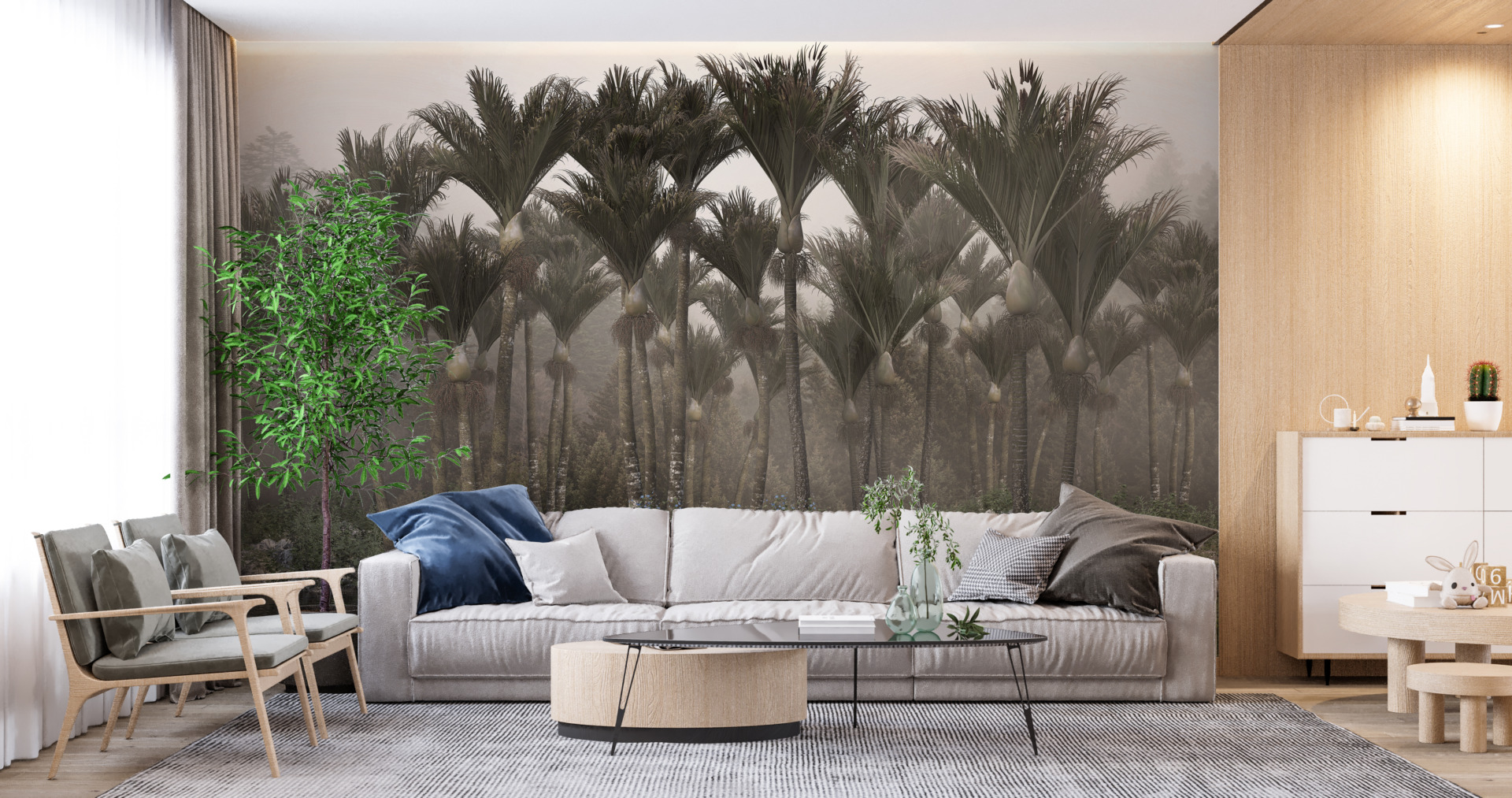 Nástěnná malba Exotické jezero