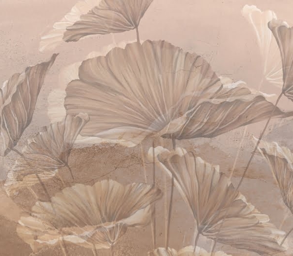 Fototapeta Exotické listy v pastelových barvách