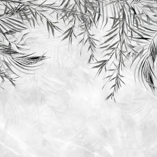 Nástěnná malba Exotické listy ve větru