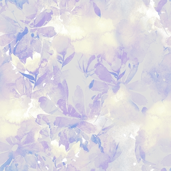 Nástěnná malba Fialové květiny