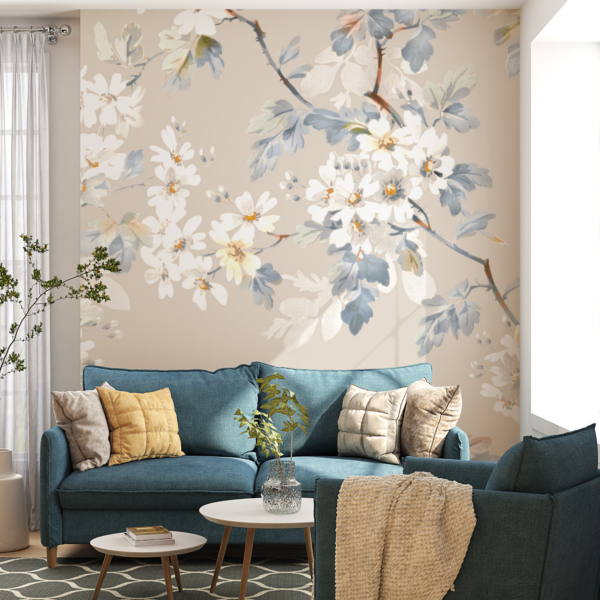 Nástěnná malba White Flower Branch