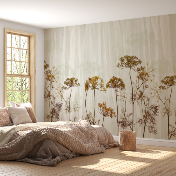 Nástěnná malba koprových větví