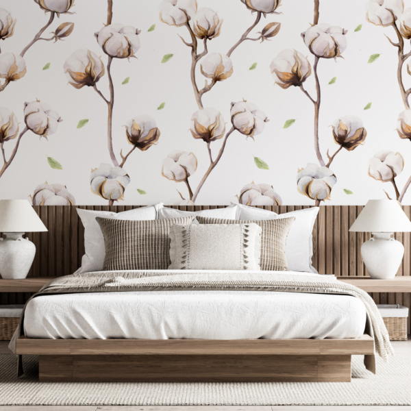 Nástěnná malba Cotton Blossom Twigs