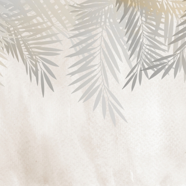 Nástěnná malba palem za mlhou