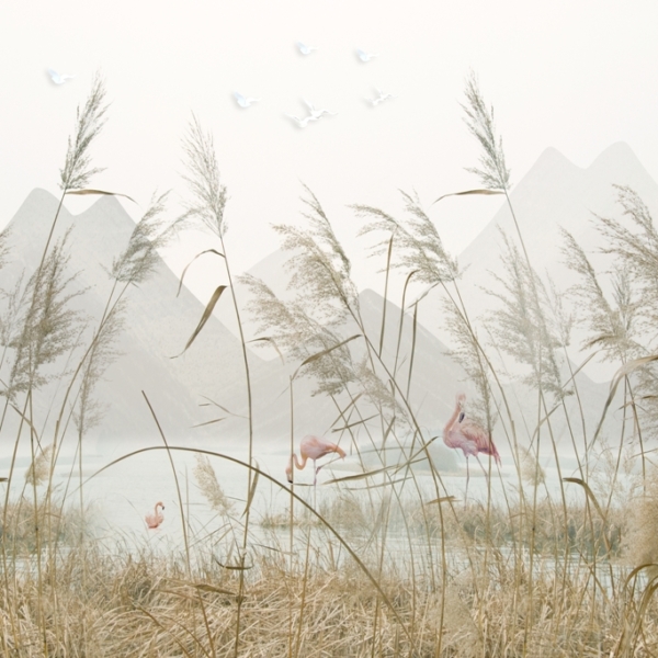 Nástěnná malba Mountain Lake