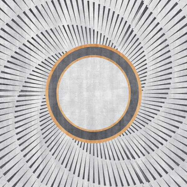 Spirálová grafická nástěnná malba