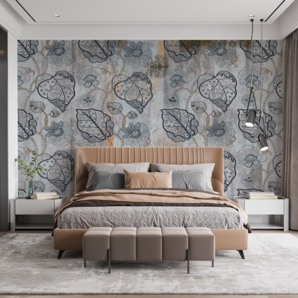 Dekorativní listy Granátové jablko Nástěnná malba