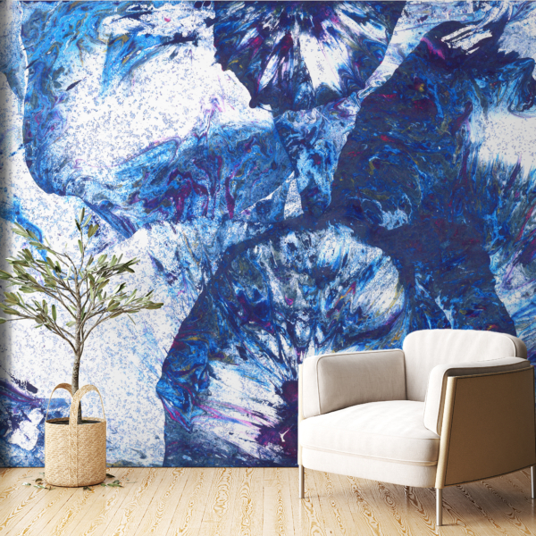 Nástěnná malba Námořnictvo modré vlny