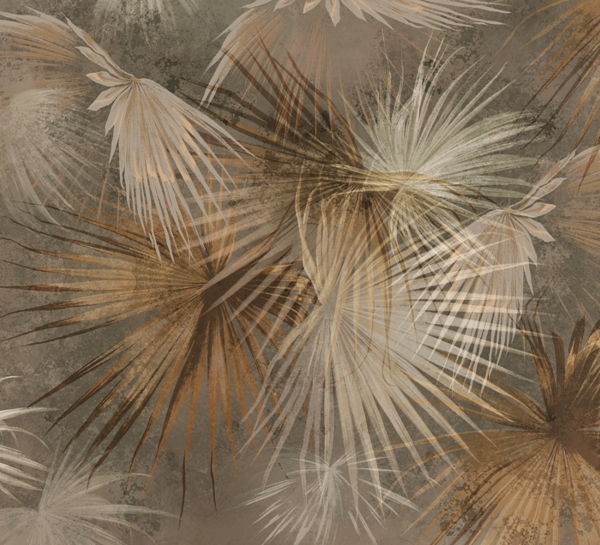 Nástěnná malba Starry Palm Leaves