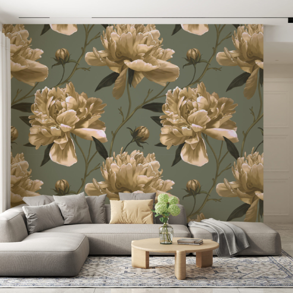 Nástěnná malba Bright Peonies