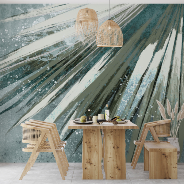 Nástěnná malba jasných paprsků