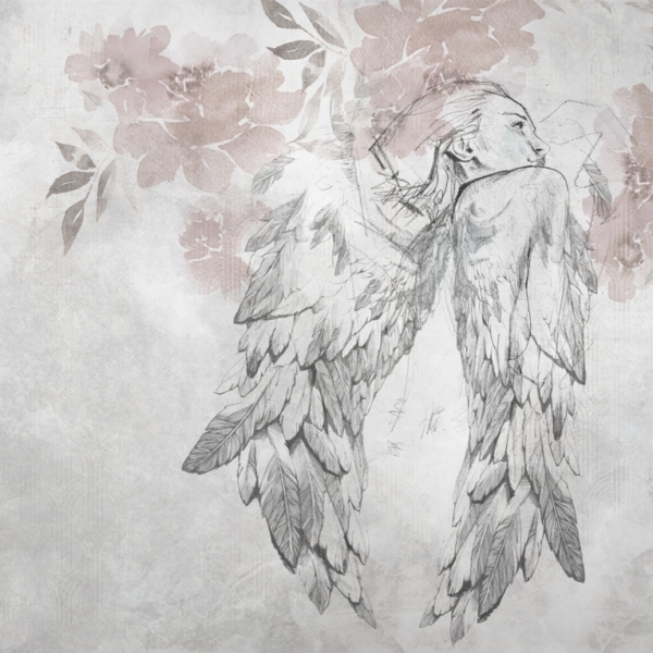 Nástěnná malba Žena Anděl