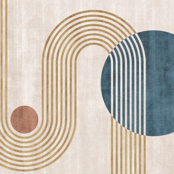 Nástěnná malba Kruhy a oblouky