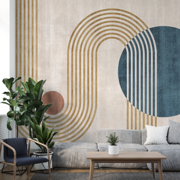 Nástěnná malba Kruhy a oblouky