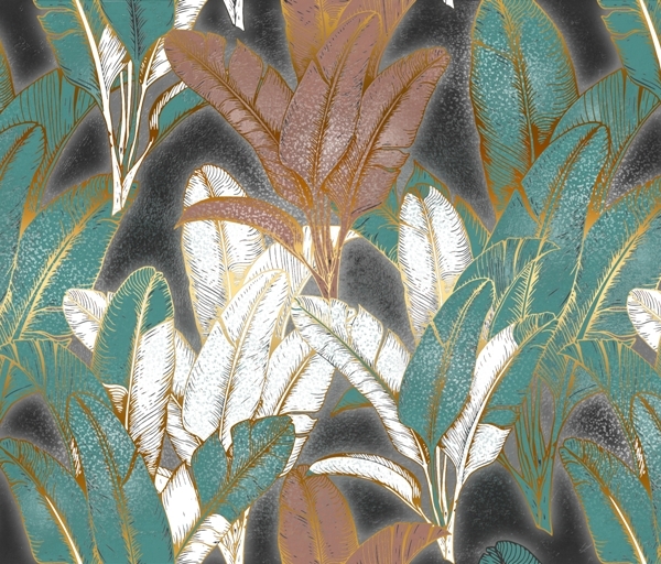 Nástěnná malba Barevná mozaika s peřím