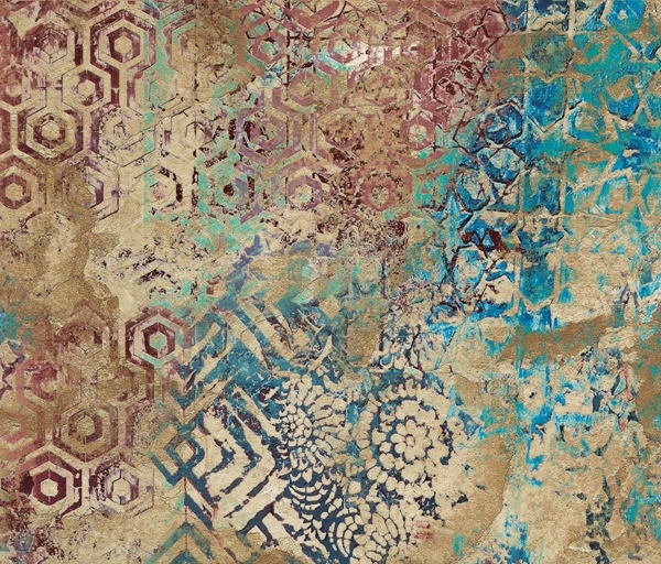 Nástěnná malba Barevná mozaika v barvě Fade