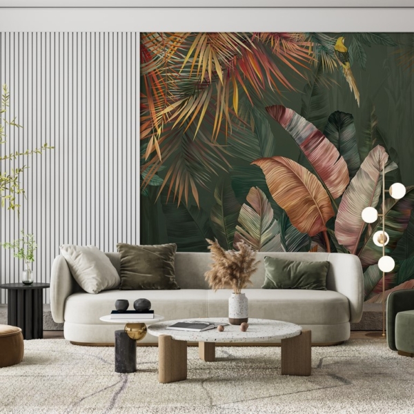 Fototapeta Barevné tropické listy