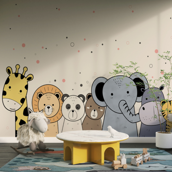 Fototapeta Barevné džungle zvířata