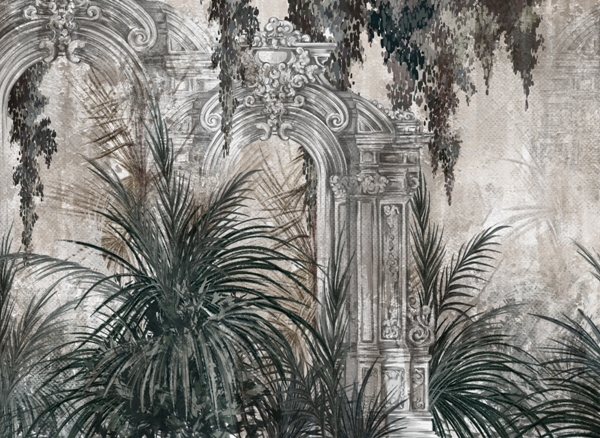 Nástěnné sloupy v džungli