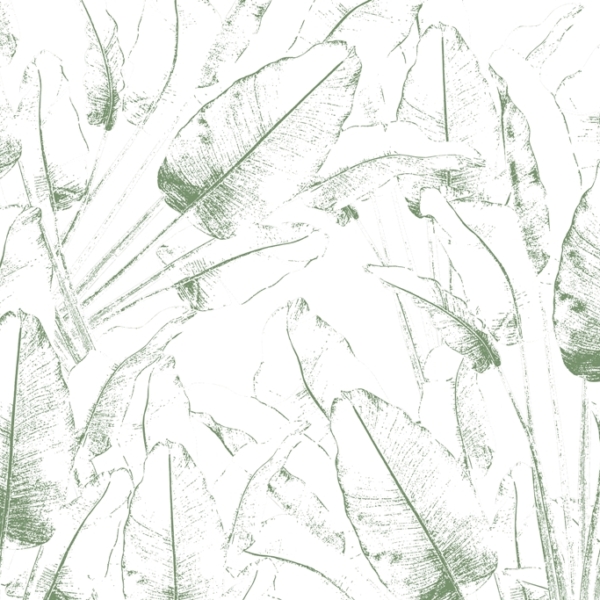 Obrysová nástěnná malba fíkového listu