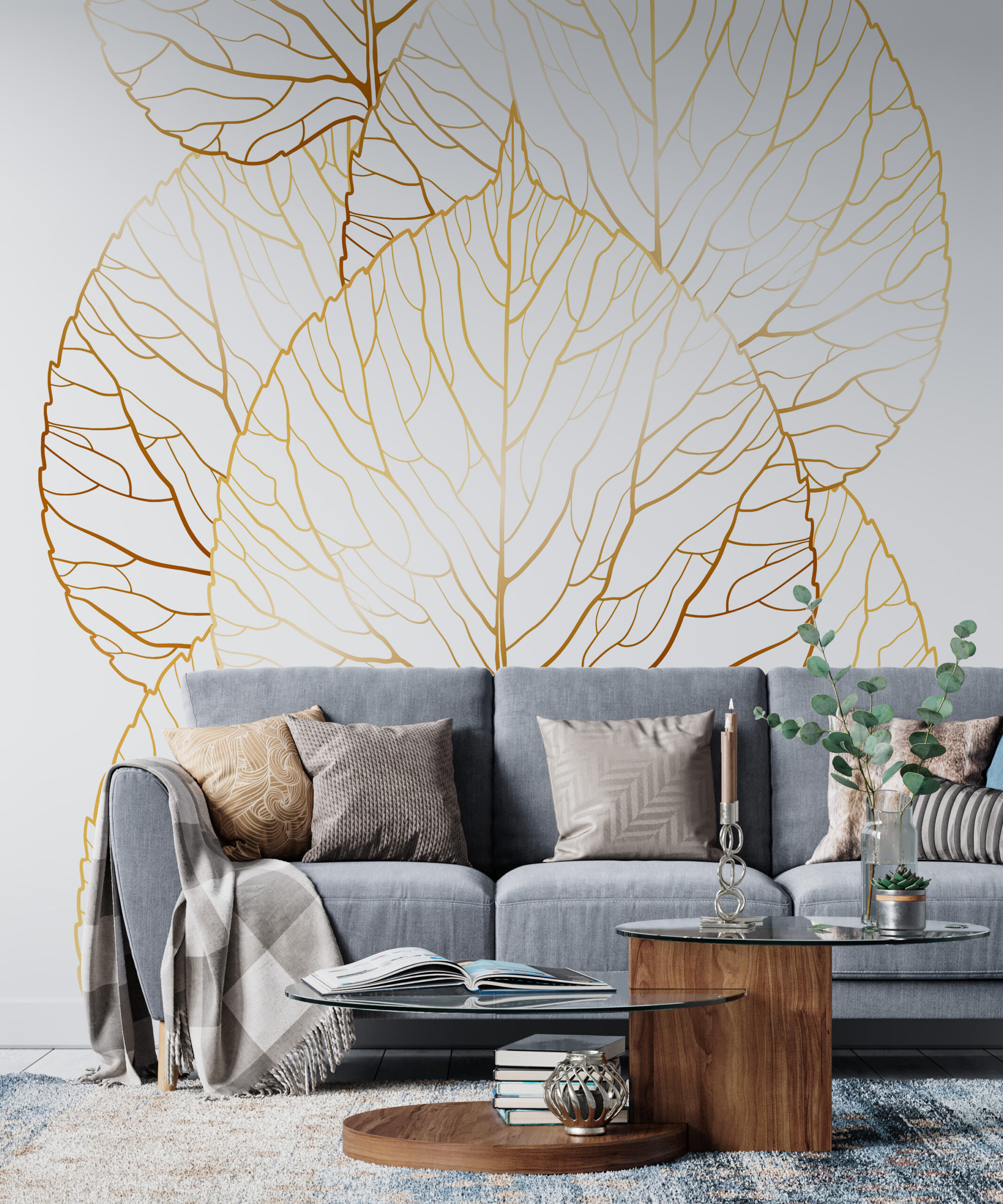 Fototapeta Obrys plátkového zlata