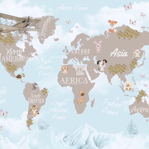 Fototapeta Kontinenty mezi mraky