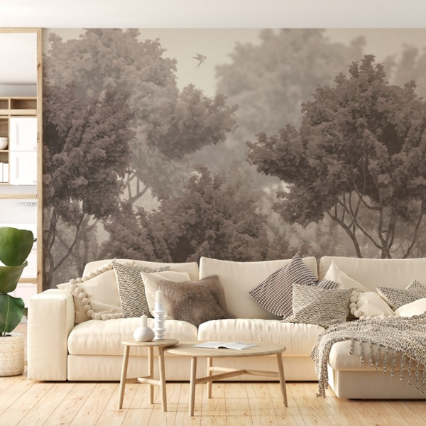 Nástěnná malba Koruny stromů