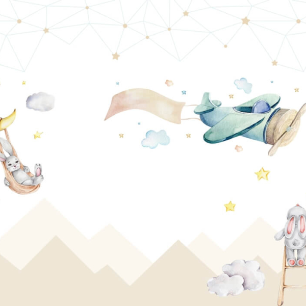 Nástěnní králíčci na obloze