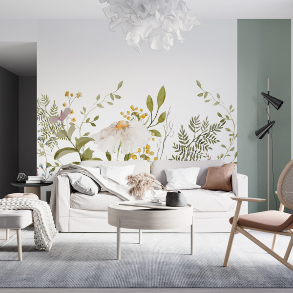 Nástěnná malba heřmánku