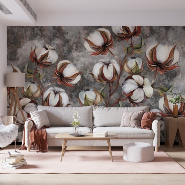 Nástěnná malba Cotton Blossoms