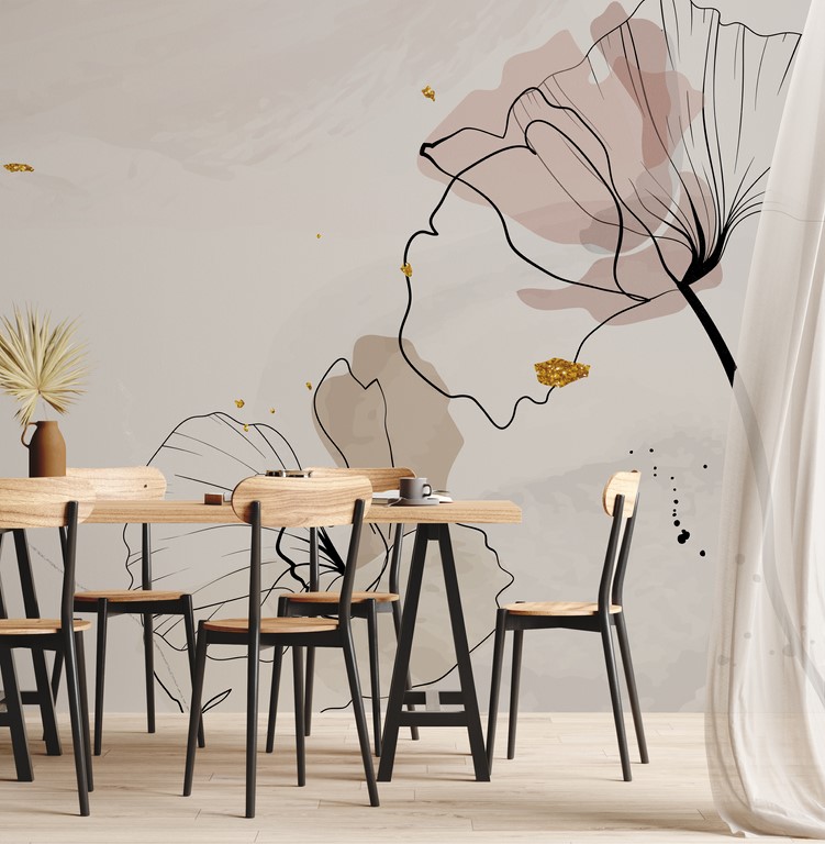 Tapety Dash-malované květiny