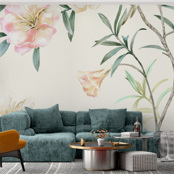 Fototapeta Květiny na světlém pozadí