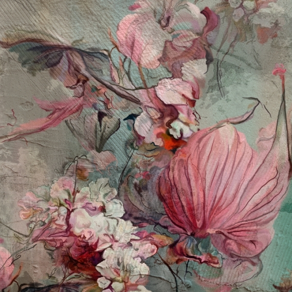 Nástěnná malba Květiny