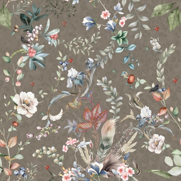 Nástěnná malba Květiny a bobule