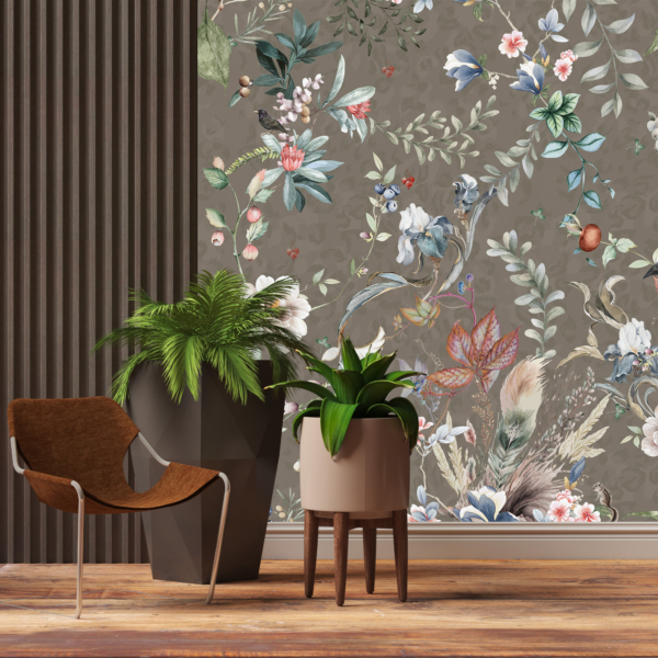 Nástěnná malba Květiny a bobule