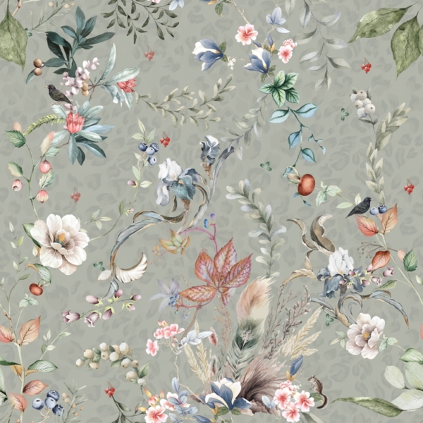 Nástěnná malba Květiny a listy