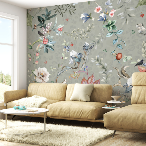 Nástěnná malba Květiny a listy