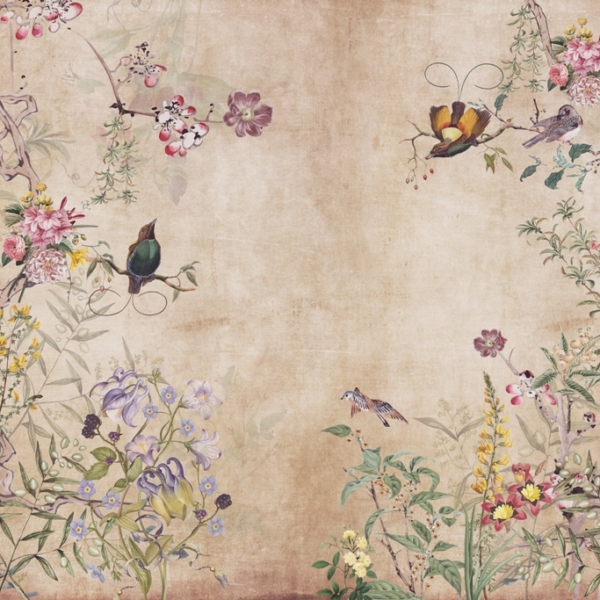 Nástěnná malba Květiny v zahradě