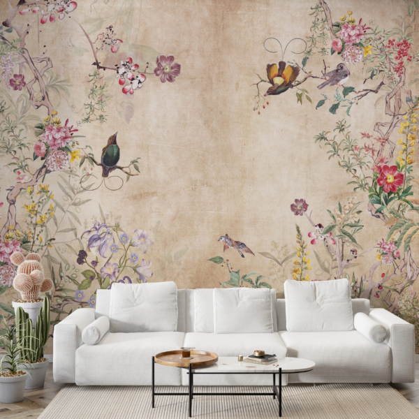 Nástěnná malba Květiny v zahradě