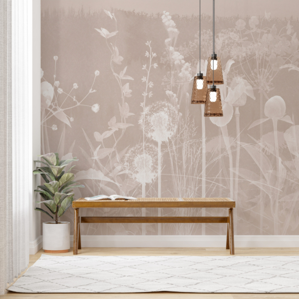 Nástěnná louka v negativu